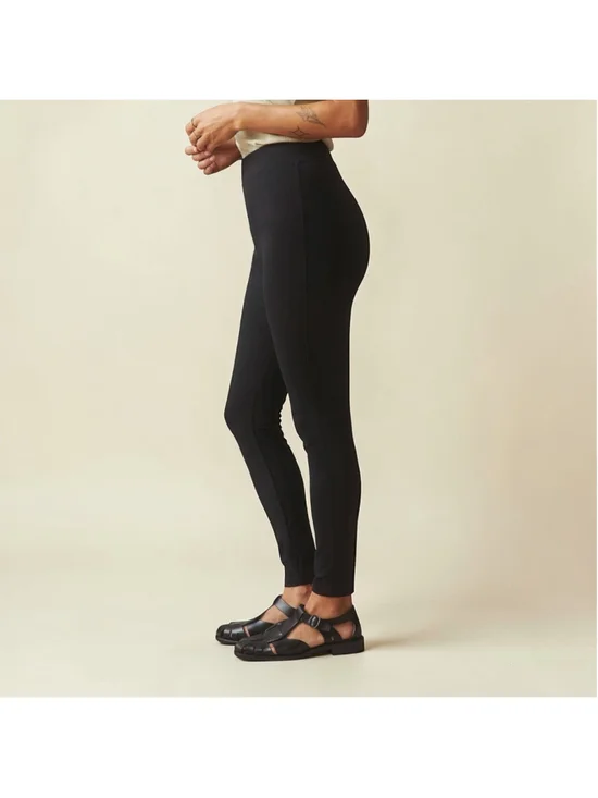 American Giant Ponte Slim Work Pant Black Pull On Size 16 - Picture 12 of 13